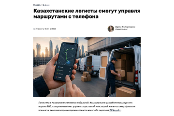 Казахстанские логисты смогут управлять маршрутами с телефона