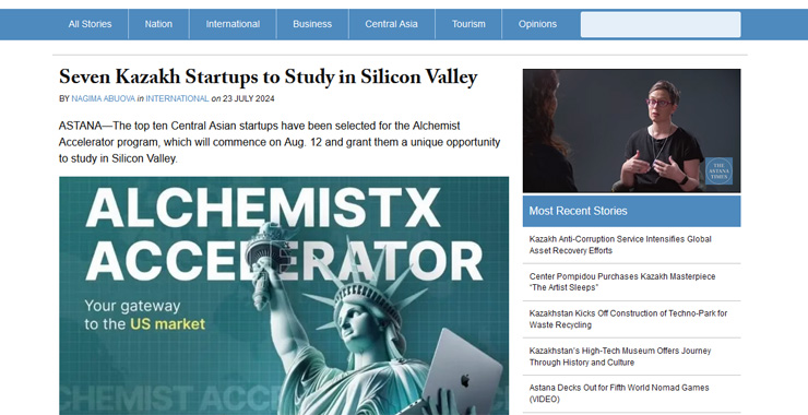 ASTANATIMES.COM: Seven Kazakh Startups to Study in Silicon Valley